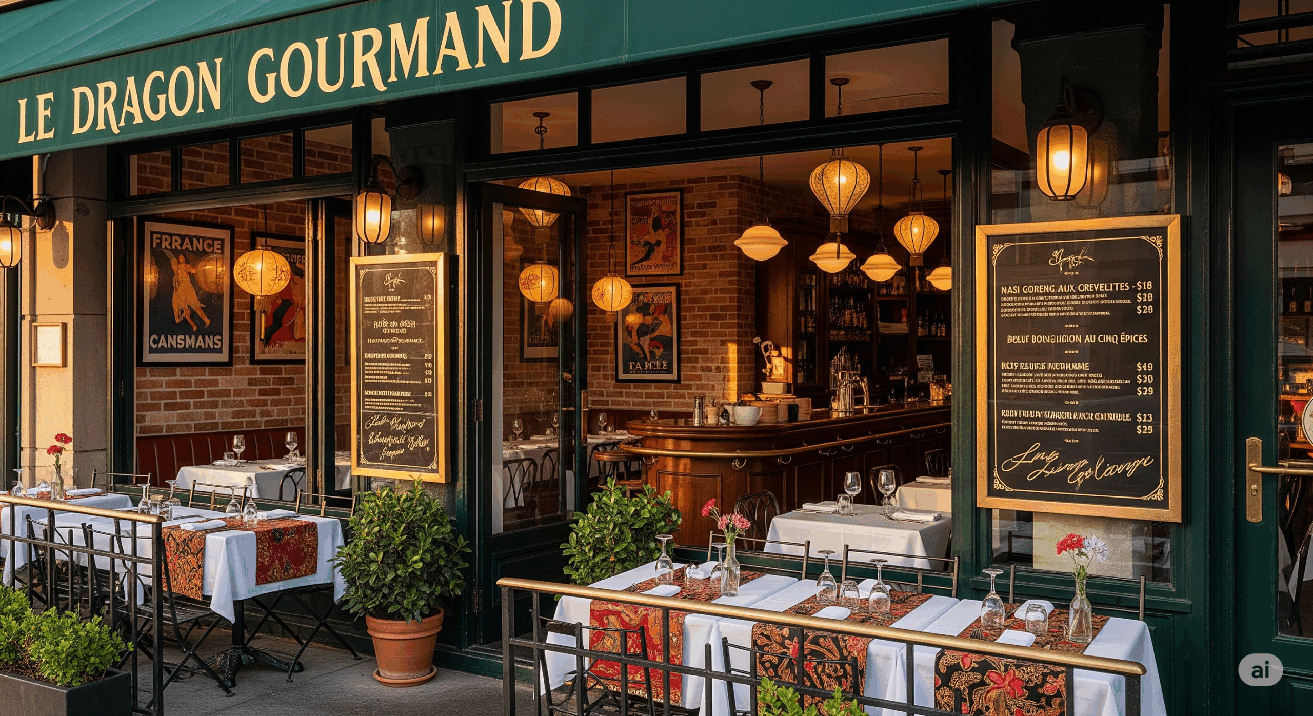 De Franse bistro met babipangang